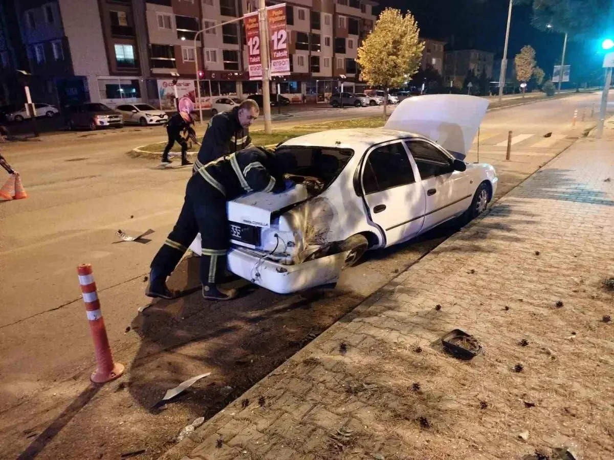 Erzincan'da trafik kazasında bir kişi yaralandı.