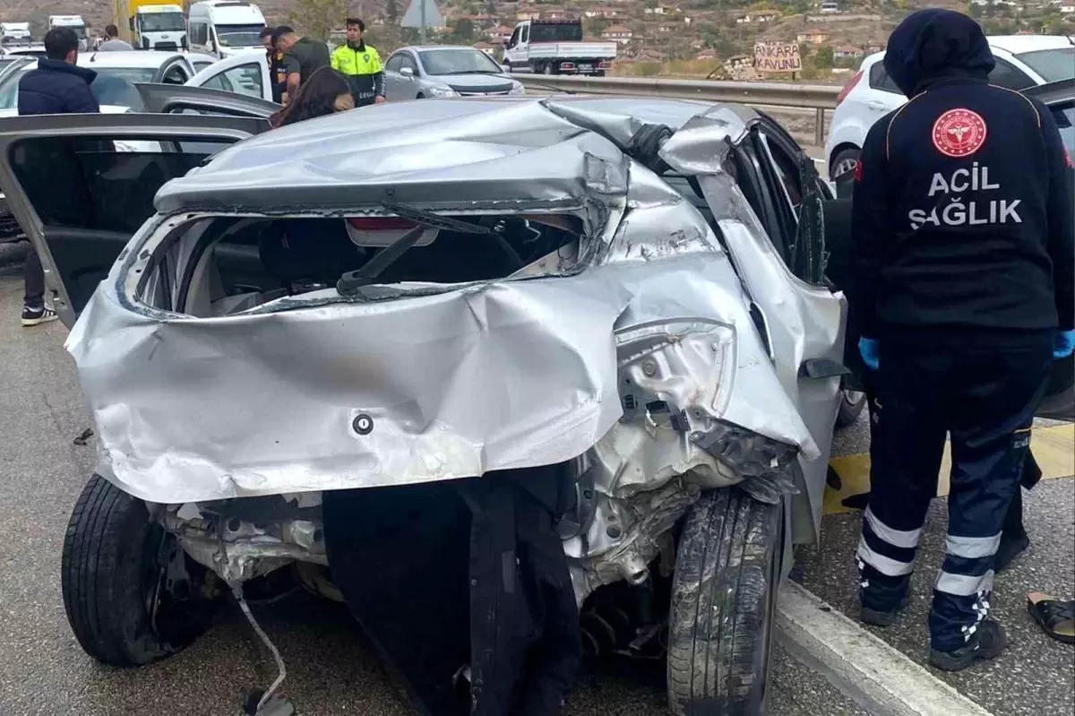 Kırıkkale'de trafik kazasında 4 kişi yaralandı.