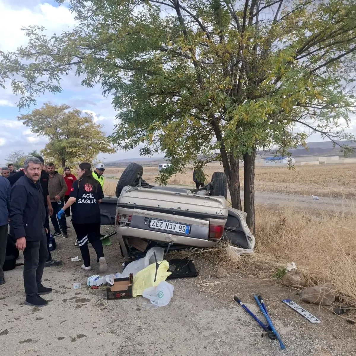 Yozgat'ta kaza: Bir kişi hayatını kaybetti, bir kişi yaralandı.