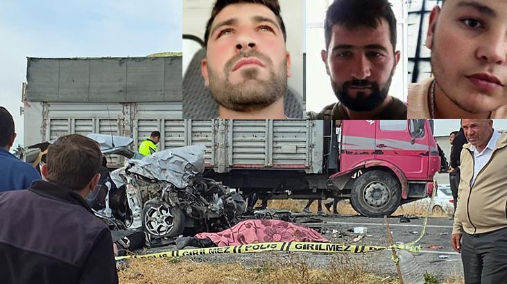 Aksaray'da korkunç kaza! Kamyonla çarpışan araçta bulunan 3 kardeş hayatını kaybetti.