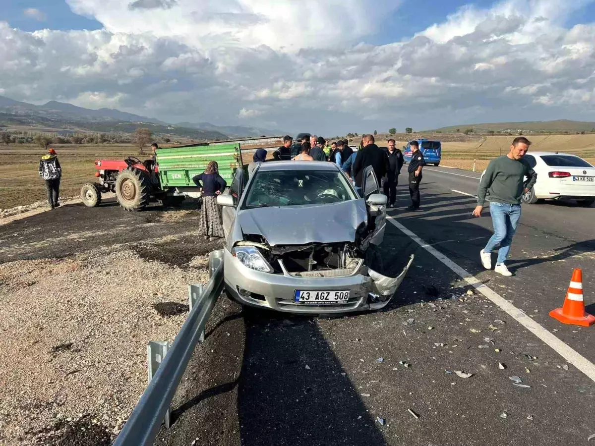 Hisarcık'ta trafik kazası meydana geldi: 1 kişi yaralandı.