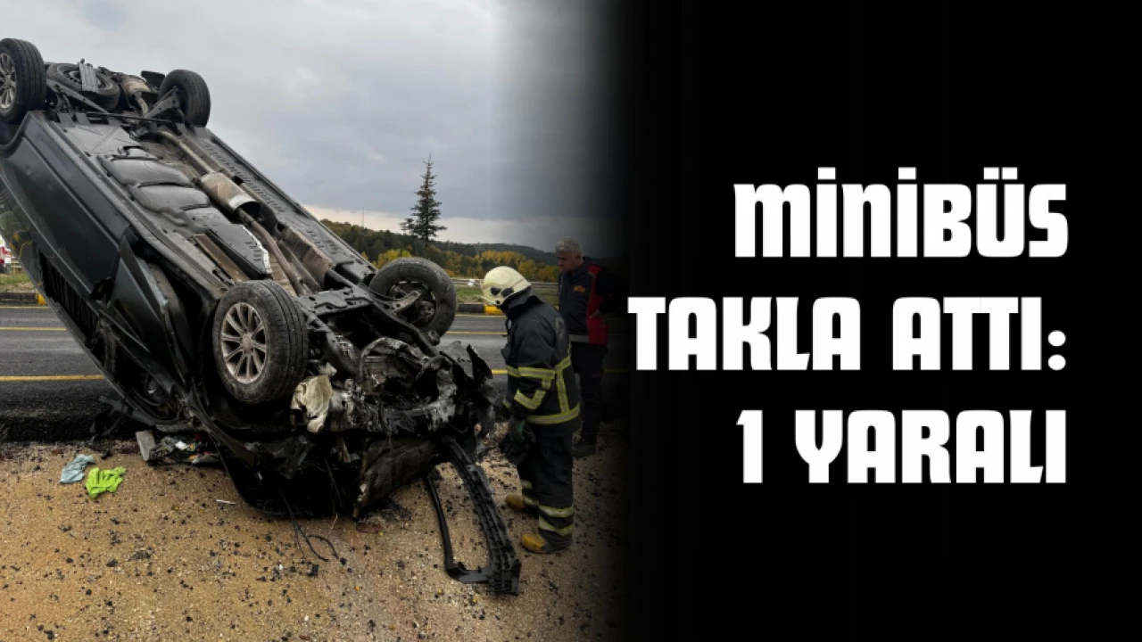 Kastamonu'da Minibüs Devrildi: 1 Kişi Yaralandı