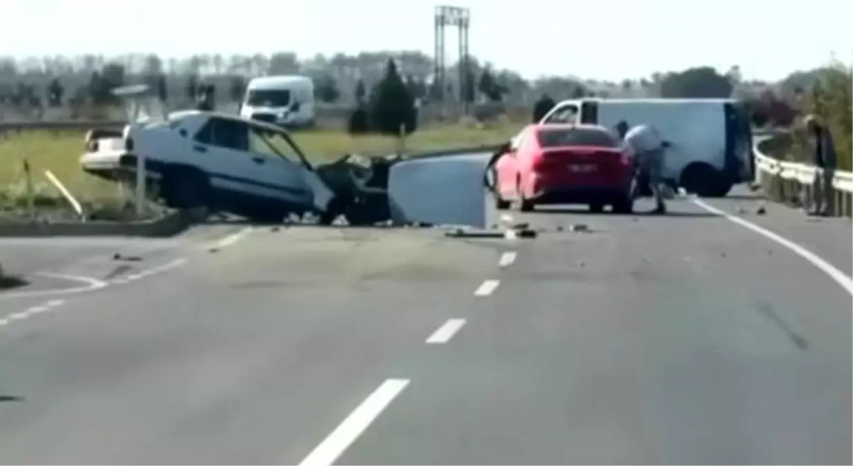 Kırklareli'nde trafik kazası sonucunda 4 kişi yaralandı.