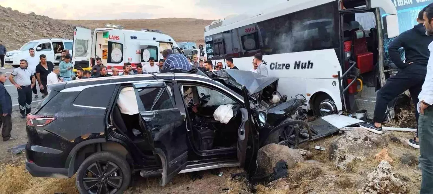 Şırnak'ta Trafik Kazasında 4 Kişi Yaralandı.