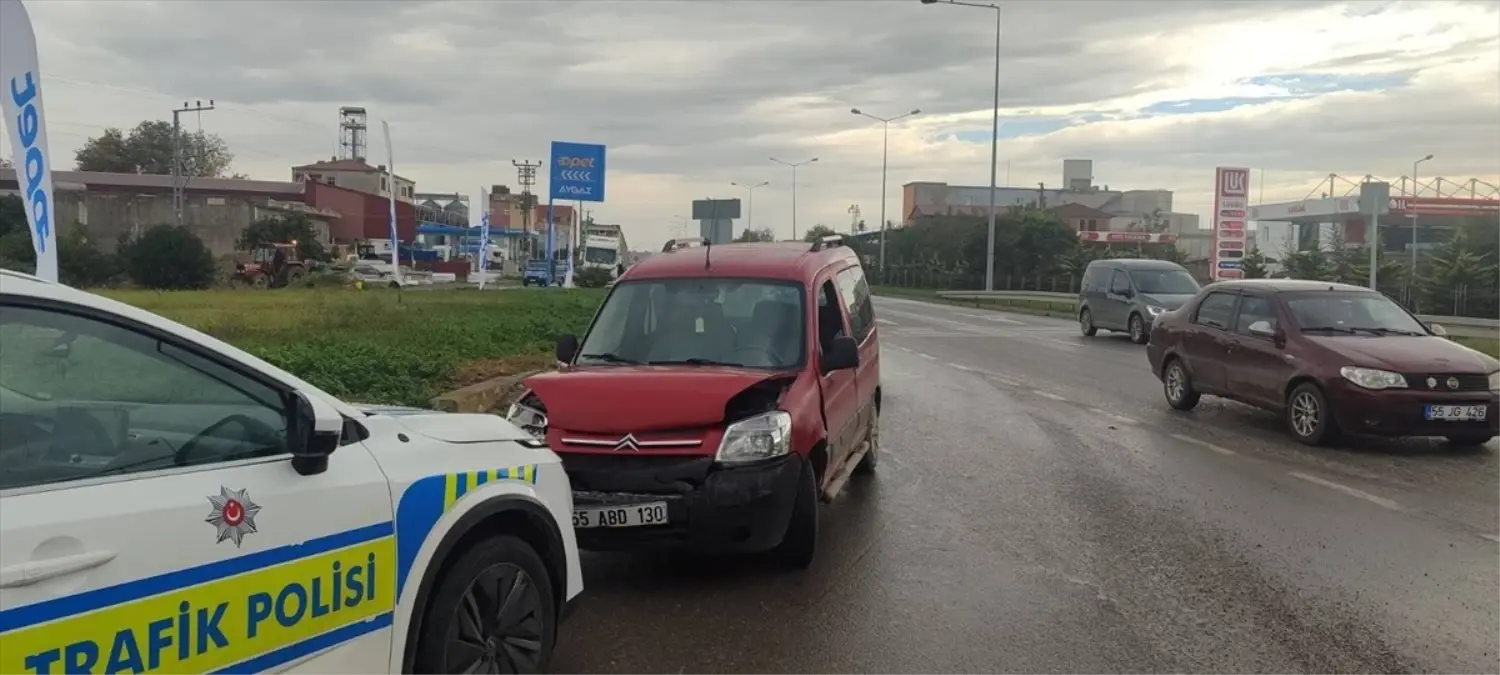 Bafra'da Trafik Olayı: 71 Yaşındaki Sürücü Değilendi