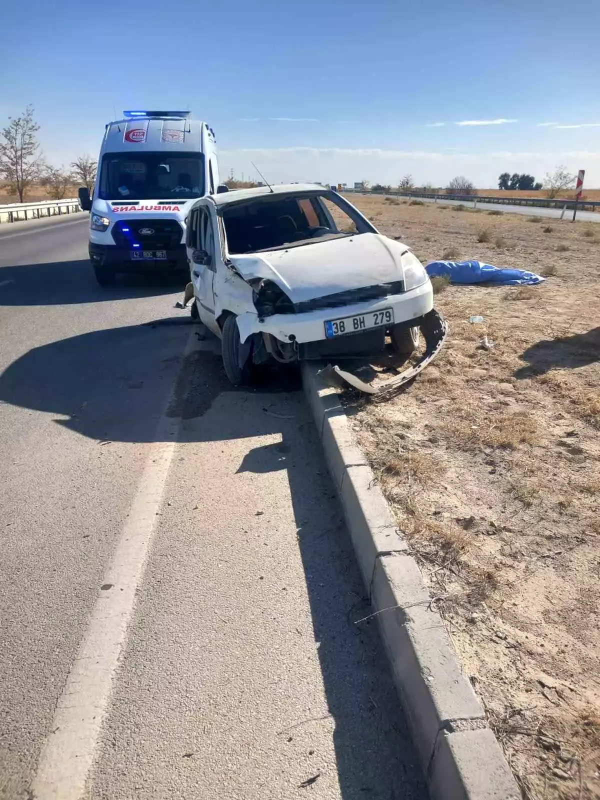 Konya'da Trafik Kazası Sonucu 1 Kişi Hayatını Kaybetti