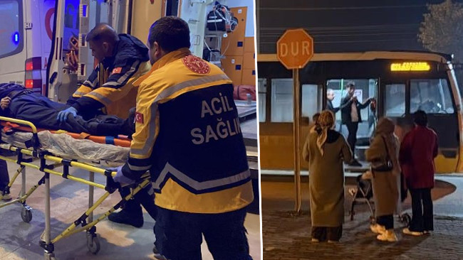 Otobüs çarpan kişinin kalbi 4 defa durdu.