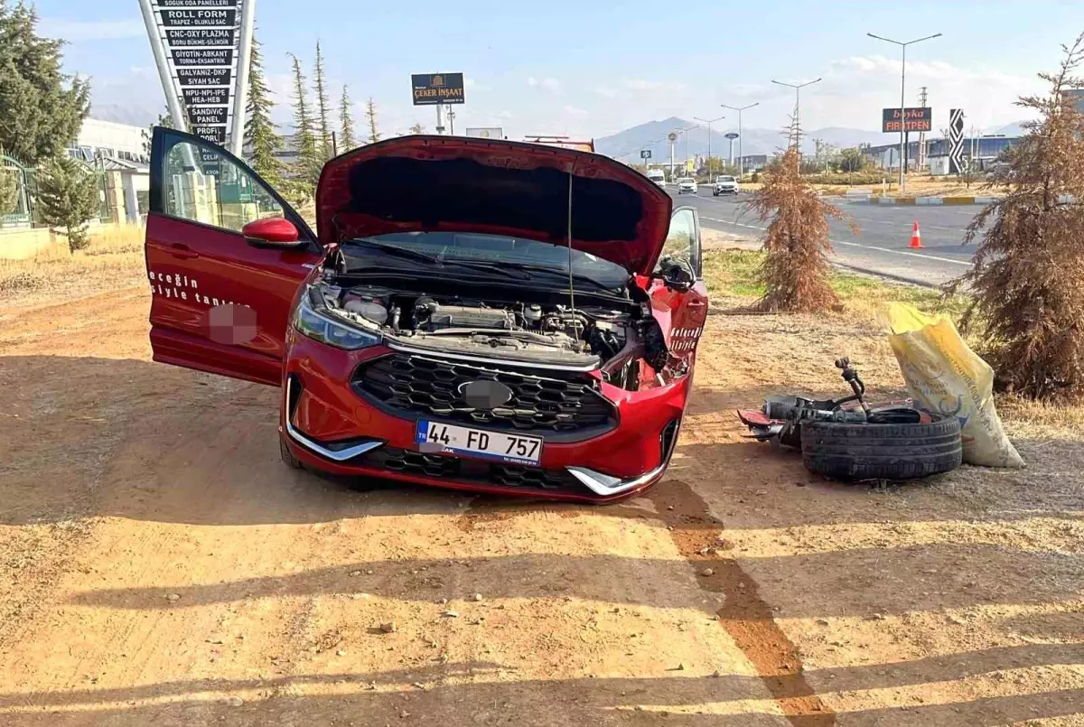 Malatya'da meydana gelen kaza sonucu 2 kişi yaralandı.