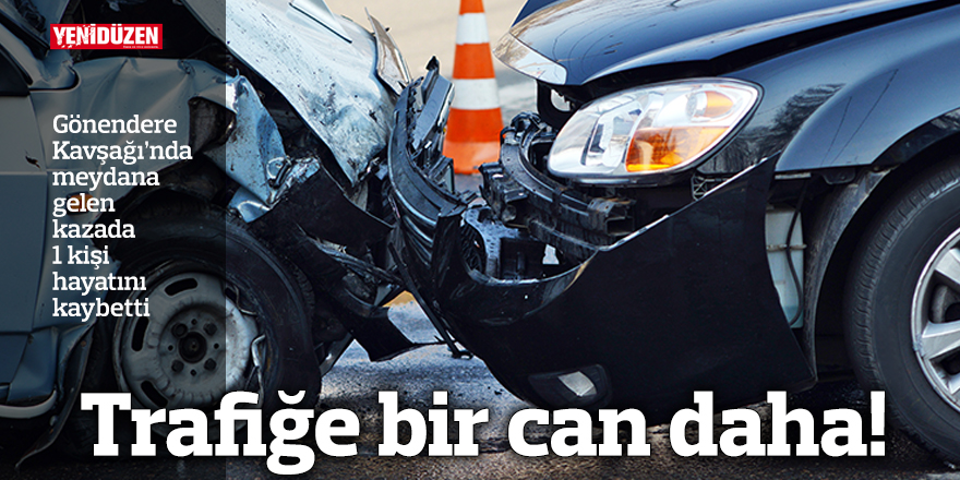 Trafiğe bir insan daha!
