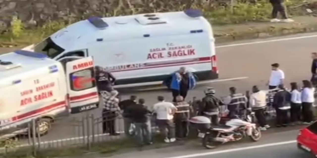 Rize'de Korkunç Kaza: Ambulans Tutan Kamyonetle Çarpıştıktan Sonra Yaralanan Paramedik Beşer Hastanelik