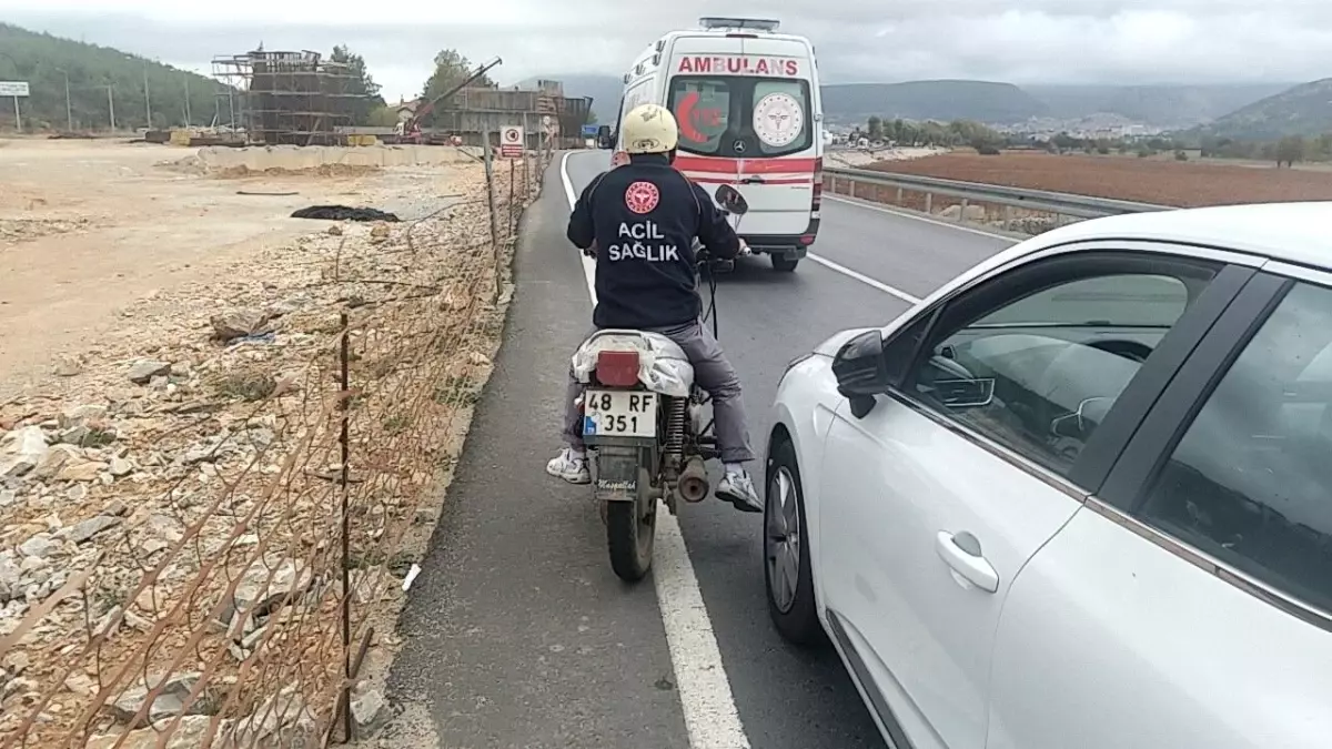Muğla'da Kaza: Motosiklet Sürücüsü Az Yaralı