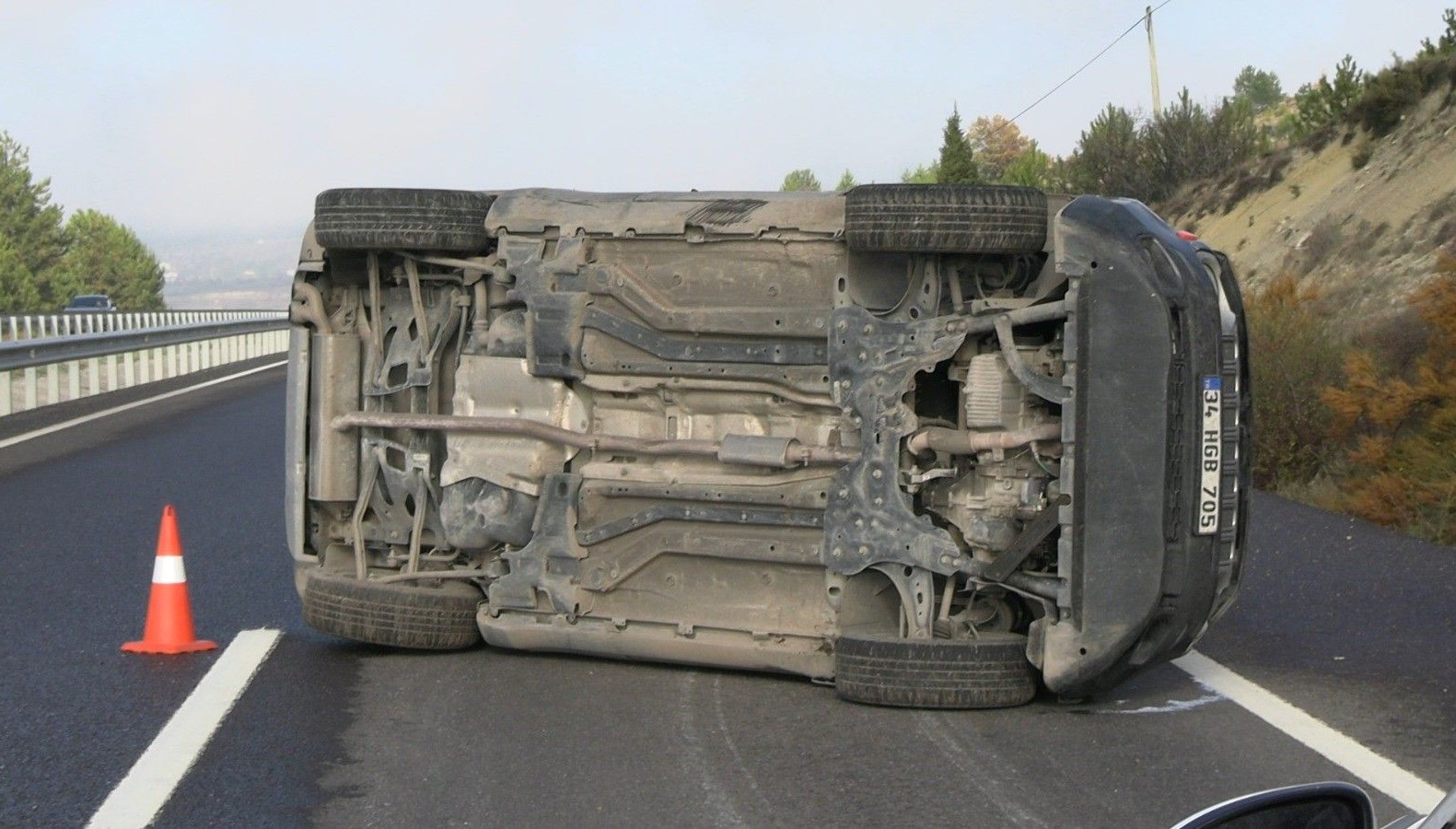 Kütahya'da trafik kazasında 1 kişi hafif şekilde yaralandı.