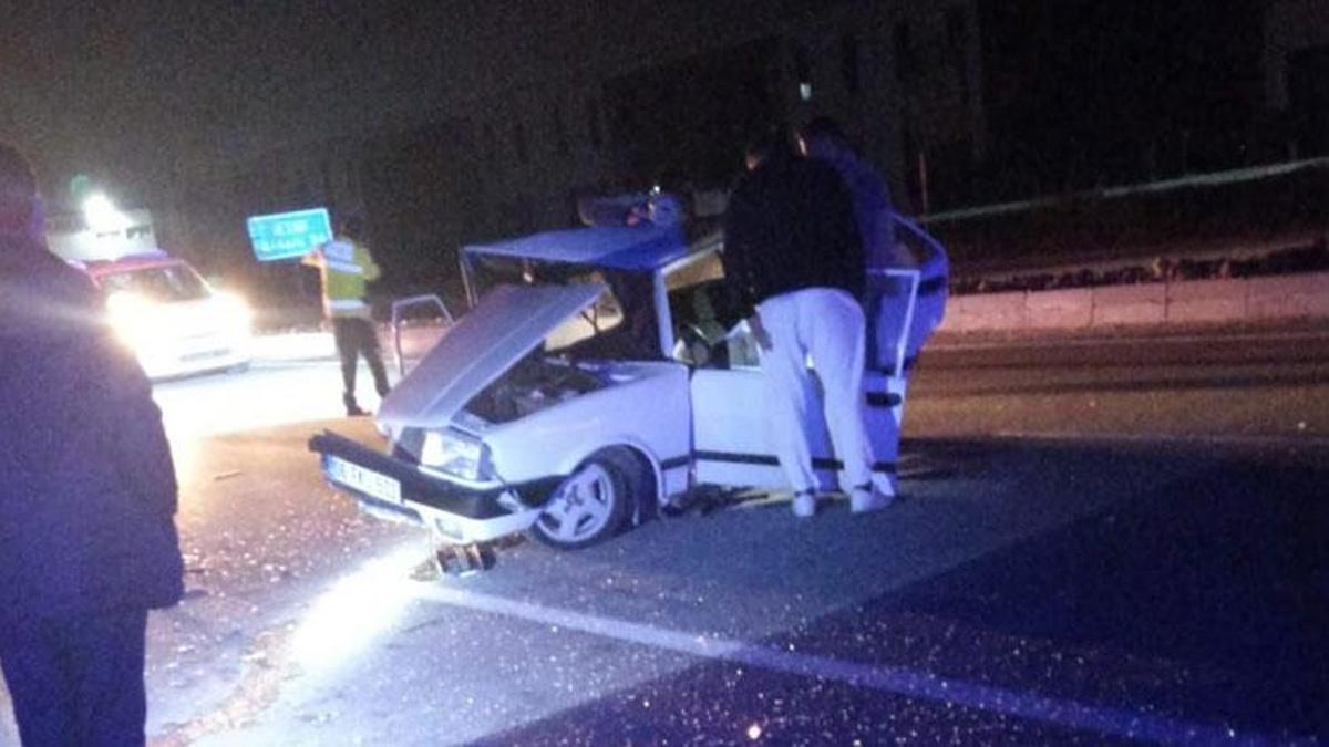 Akyurt'ta meydana gelen trafik kazasında 2 kişi yaralandı.