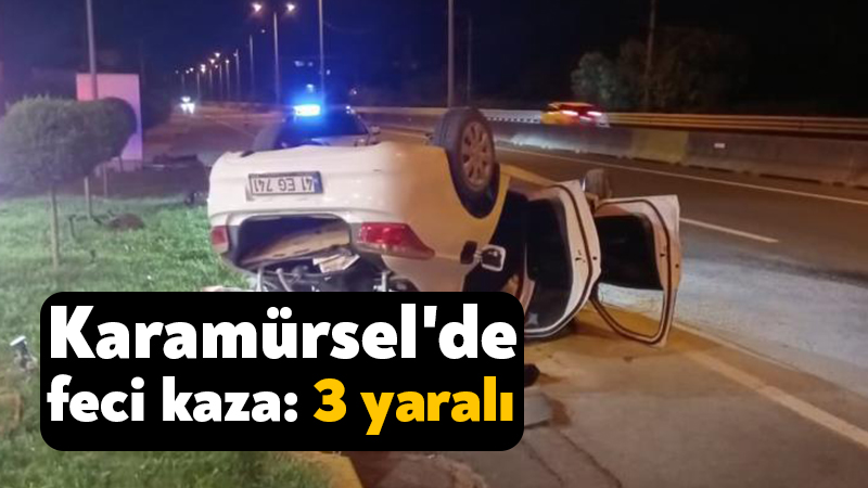 Karamürsel'de trajik kaza: 3 kişi yaralandı