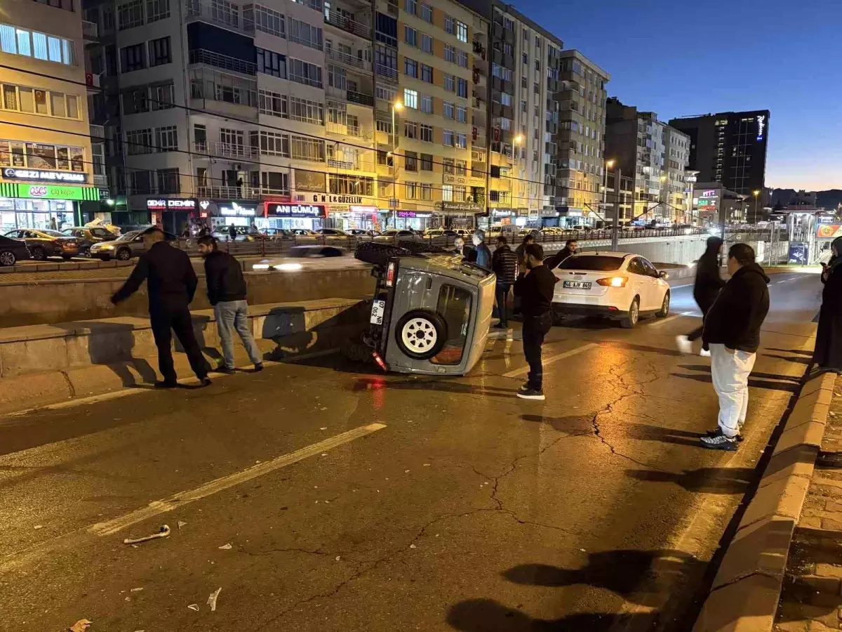 Kayseri'de Araç Devrildi: Cip Yattı