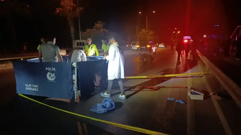Korkunç kazada motosikletçi yaşamını yitirdi