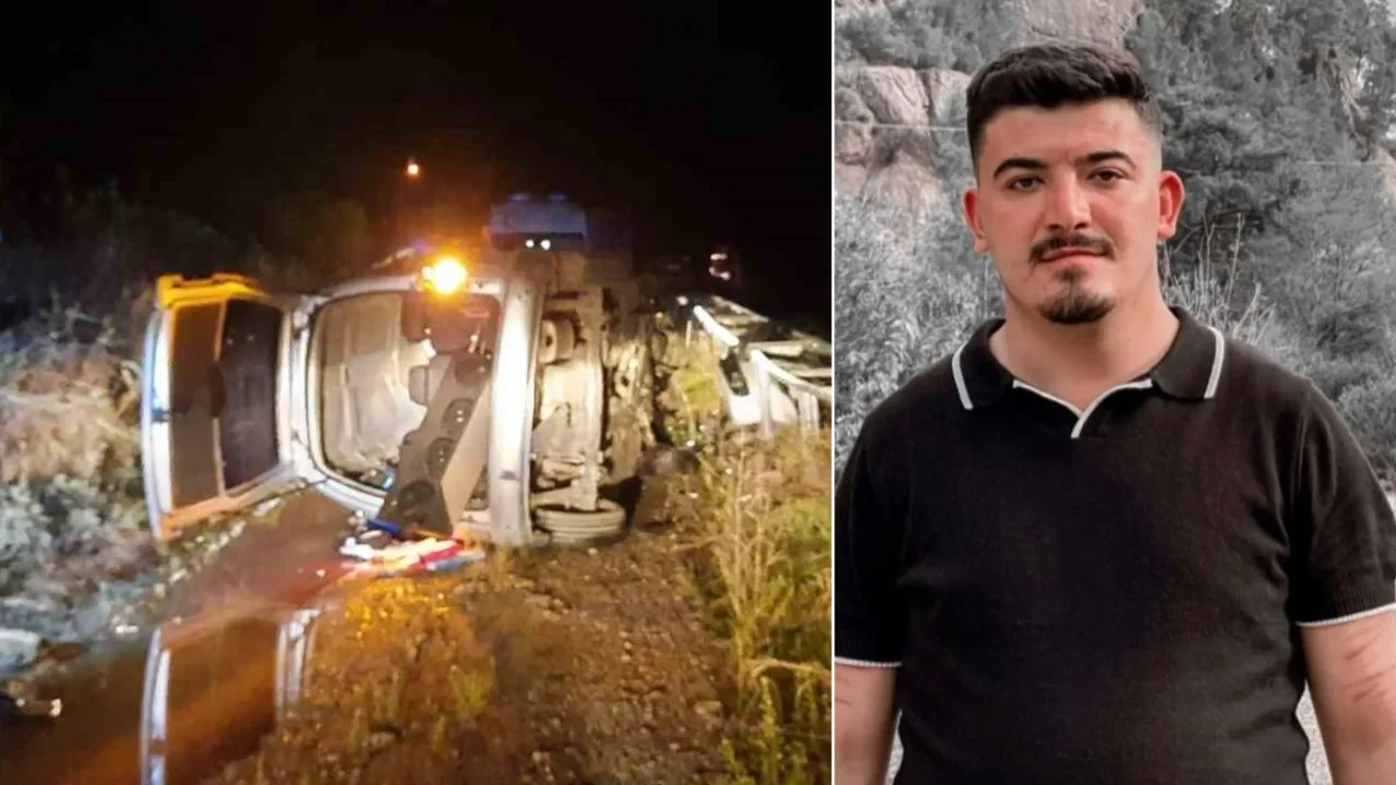 Burdur'da minibüs devrildi: 1 kişi hayatını kaybetti.
