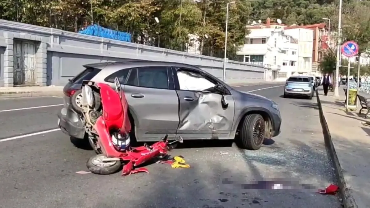 Sarıyer'de Kaza: Motosiklet Sürücüsü Ağır Şekilde Yaralandı