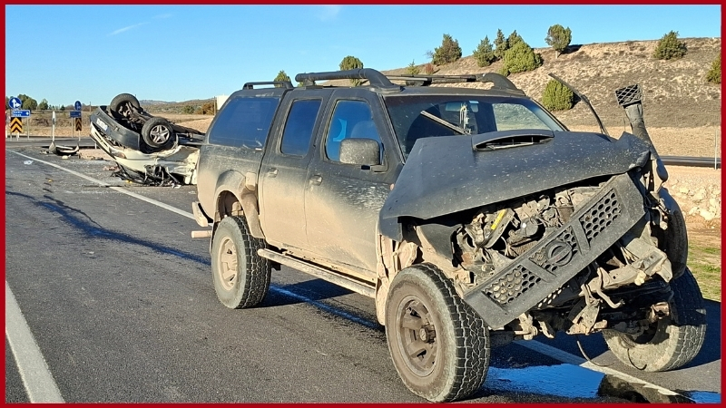 Hisarcık, Kütahya'da trafik kazası: 4 kişi yaralı
