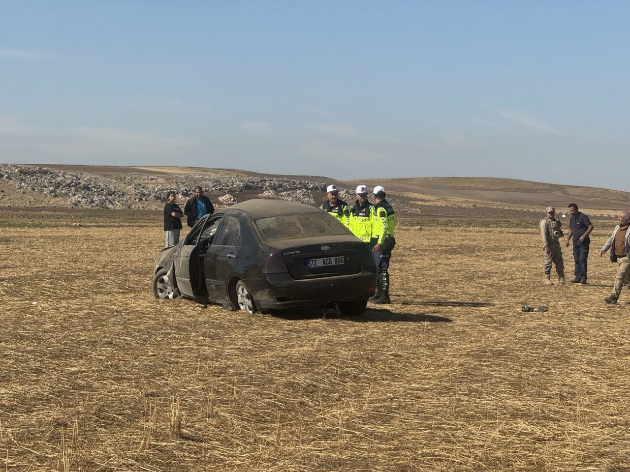 Siirt’te devrilen araçta bir kişi hayatını kaybetti.