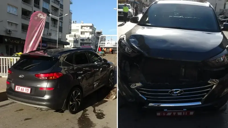 Muratpaşa Kaymakamı Ihsan Kara trafik kazasına karıştı.