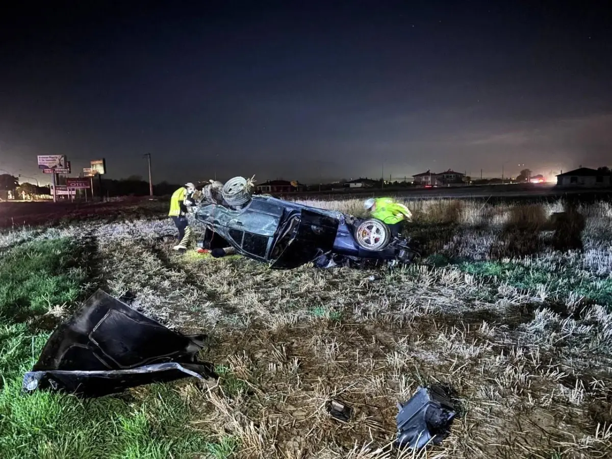Erzincan'da trafik kazasında 2 kişi yaralandı.