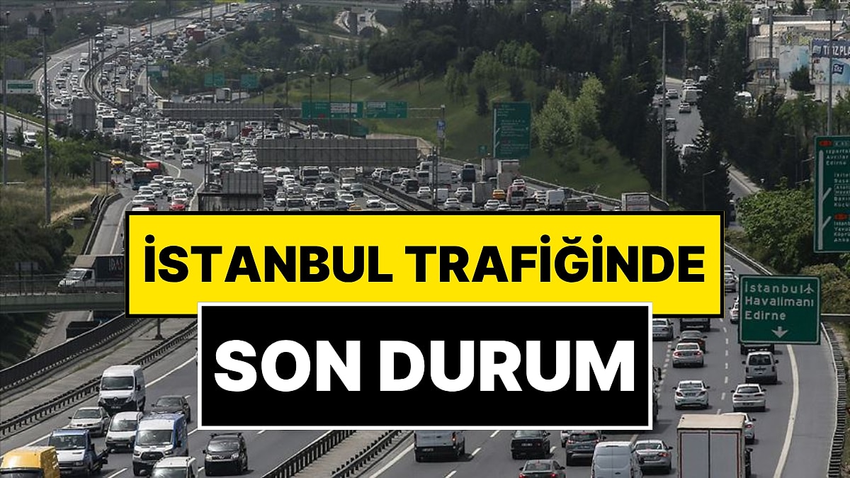İstanbul'da Trafik: İlk İş Gününün Akşamında Yoğun Trafik Şiddetlendi.
