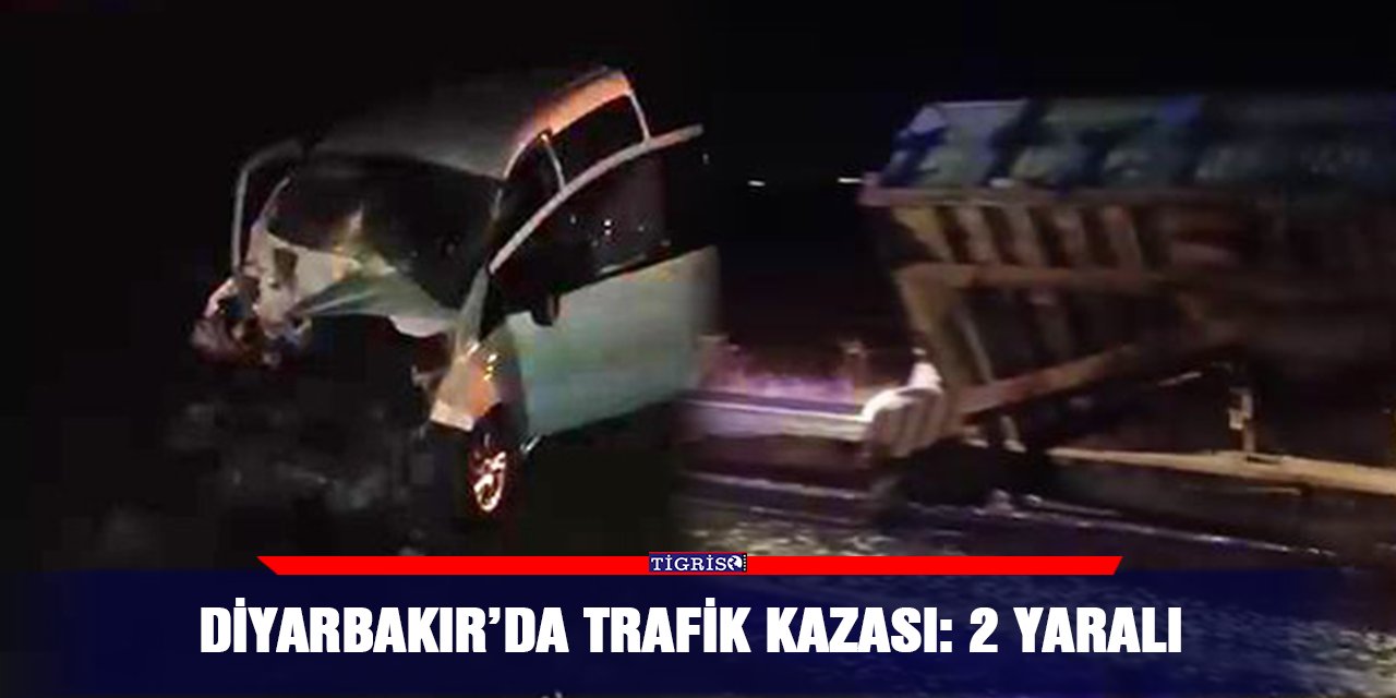 Diyarbakır'da kaza: 2 kişi yaralı
