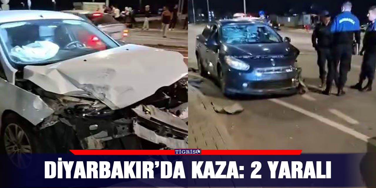 Kazada Diyarbakır'da 2 kişi yaralandı.