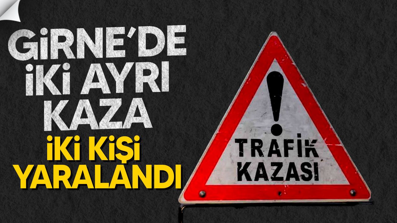 Girne’de iki farklı trafik kazası: Bir motosiklet çarpıştı, bir sürücü alkol testini kabul etmedi.