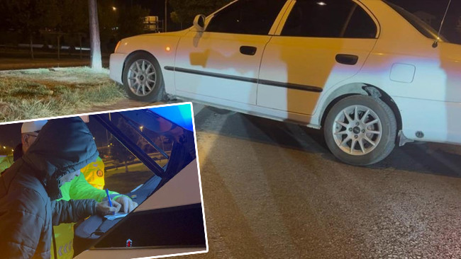 Direksiyonda uyuyakalan sürücü, kaza yaptıktan sonra bile uyumaya devam etti.