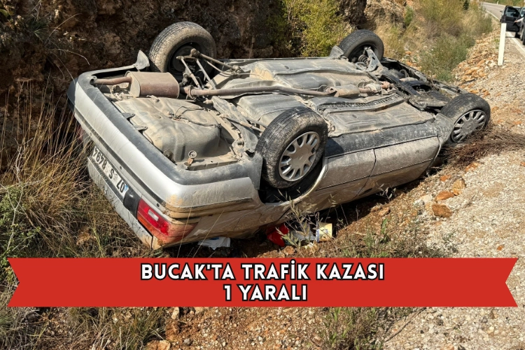 Bucak'ta Kaza: 1 Kişi Yaralandı.