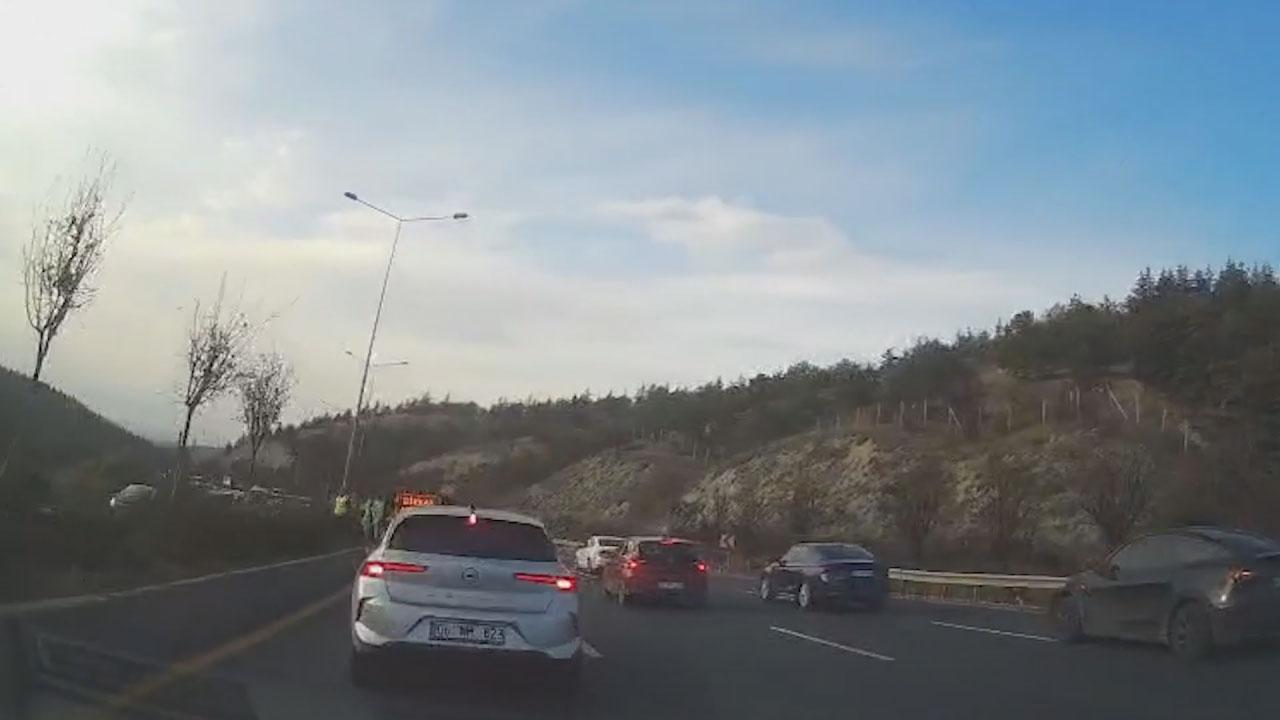Görme engelli sürücü kaza yaptı.