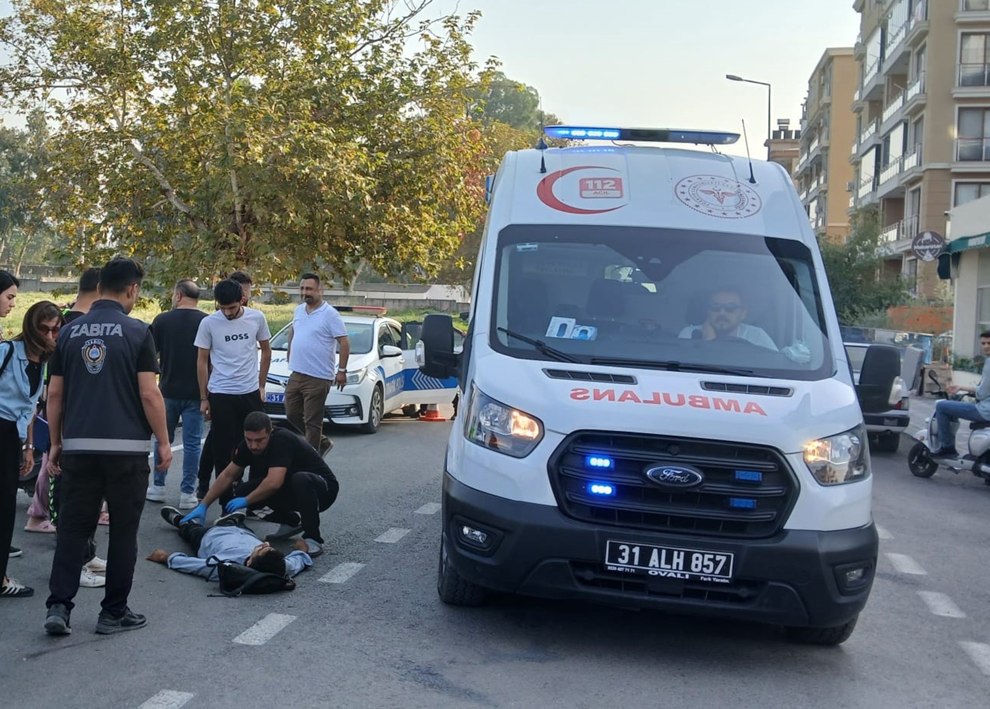 Hatay'da meydana gelen kaza sonucu 2 kişi yaralandı.
