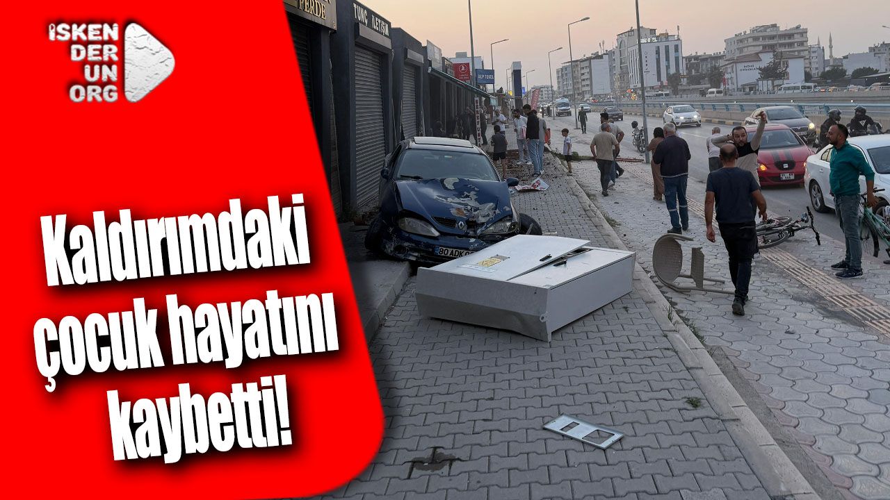 İskenderun'da servis yolunda kaza meydana geldi.