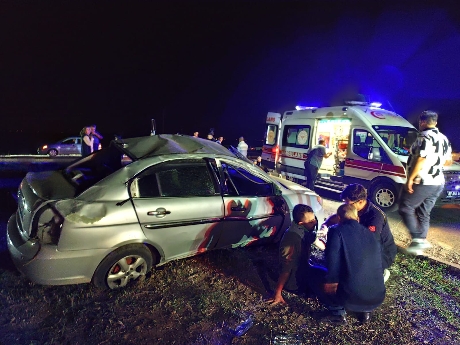 Osmaniye'de trafik kazasında 4 kişi yaralandı.