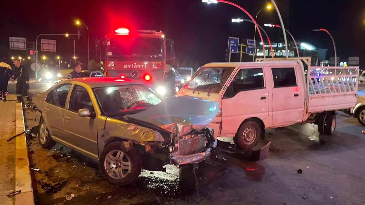 Karaman'da bir trafik kazasında 1 kişi yaralandı.