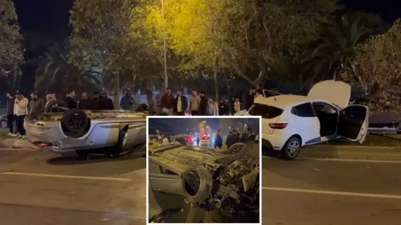 Kartal'da ardışık kazada 5 kişi yaralandı.