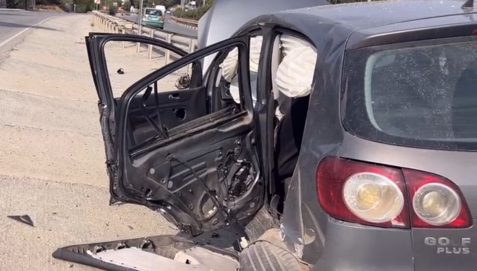 Ağırdağ-Boğazköy yolunda trafik kazası: 1 kişi ağır yaralandı.