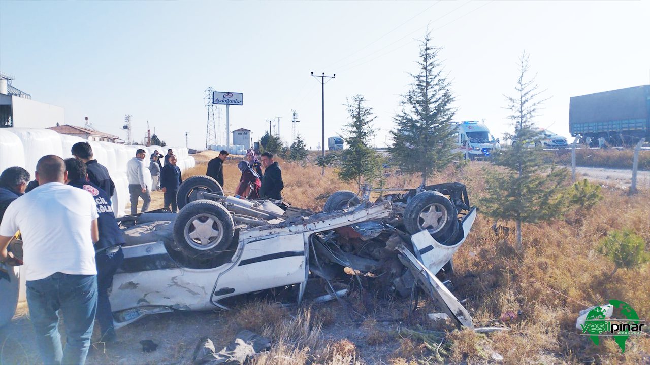 Karapınar'da Kaza: 1 Kişi Hayatını Kaybetti, 1 Kişi Yaralandı