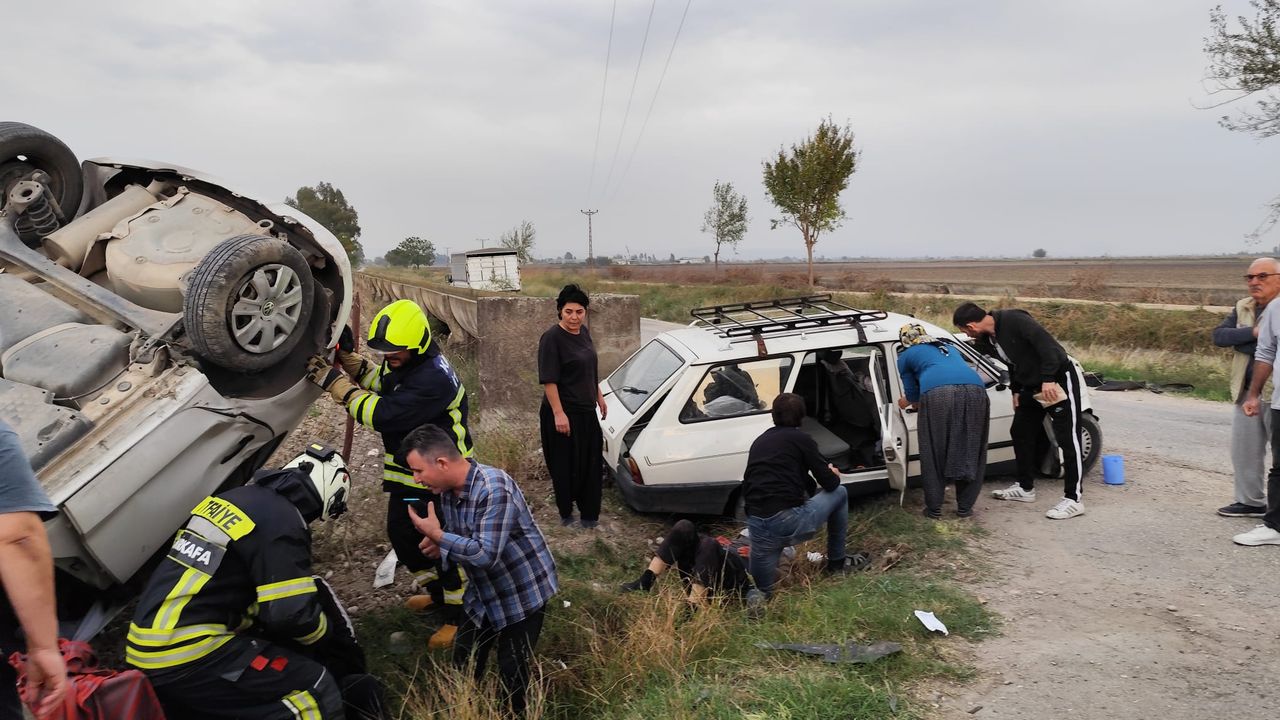 Kadirli'de yaşanan trafik kazasında 4 kişi yaralandı.
