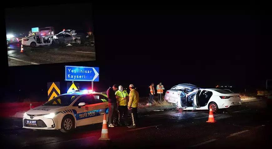 Niğde ile Kayseri arasında büyük bir kaza: 3 ölü ve 6 yaralı