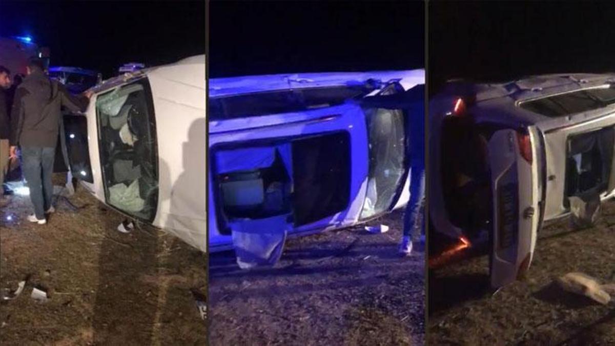 Yüksekova'da trafik kazası: Beş kişi yaralandı.