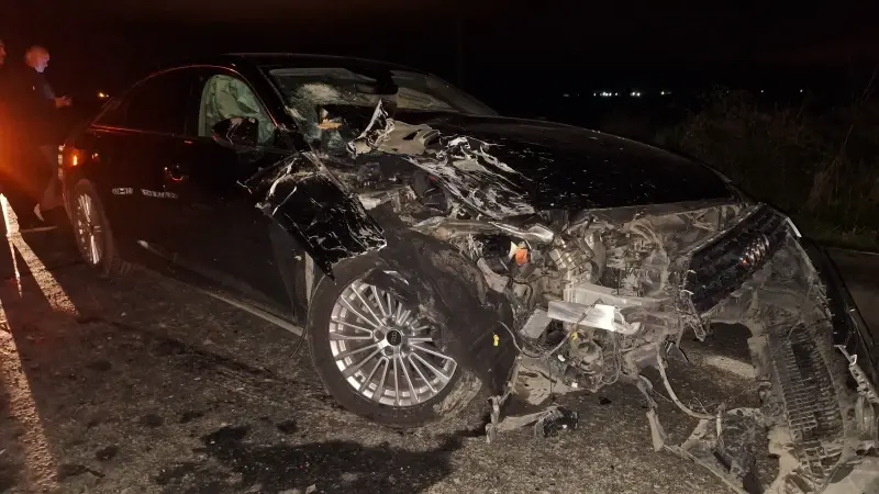 Samsun'da ardışık trafik kazasında iki kişi yaralandı.
