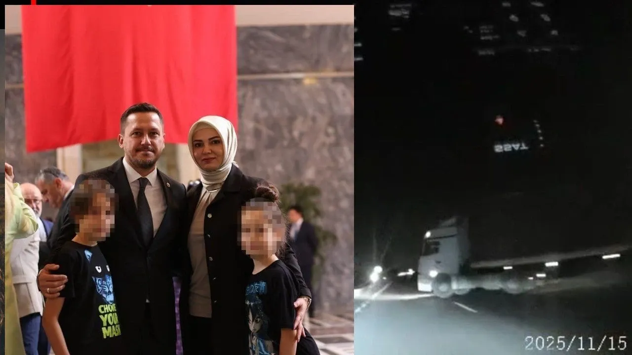 AKP milletvekili kaza geçirdi, anlar kameraya yansıdı