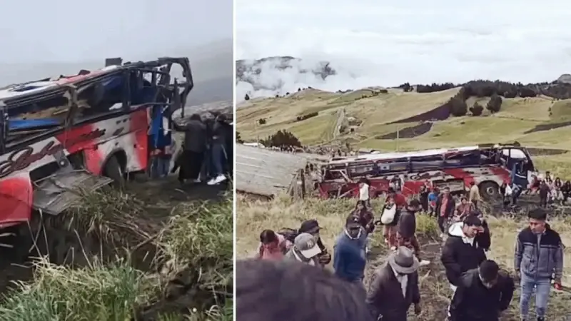 Ekvador'da otobüs faciası: 21 kişi hayatını kaybetti, 40 kişi yaralandı.
