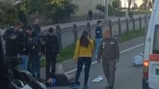 Samsun'da motosiklet kazasında 1 kişi yaralandı, yol çalışması sebebiyle.