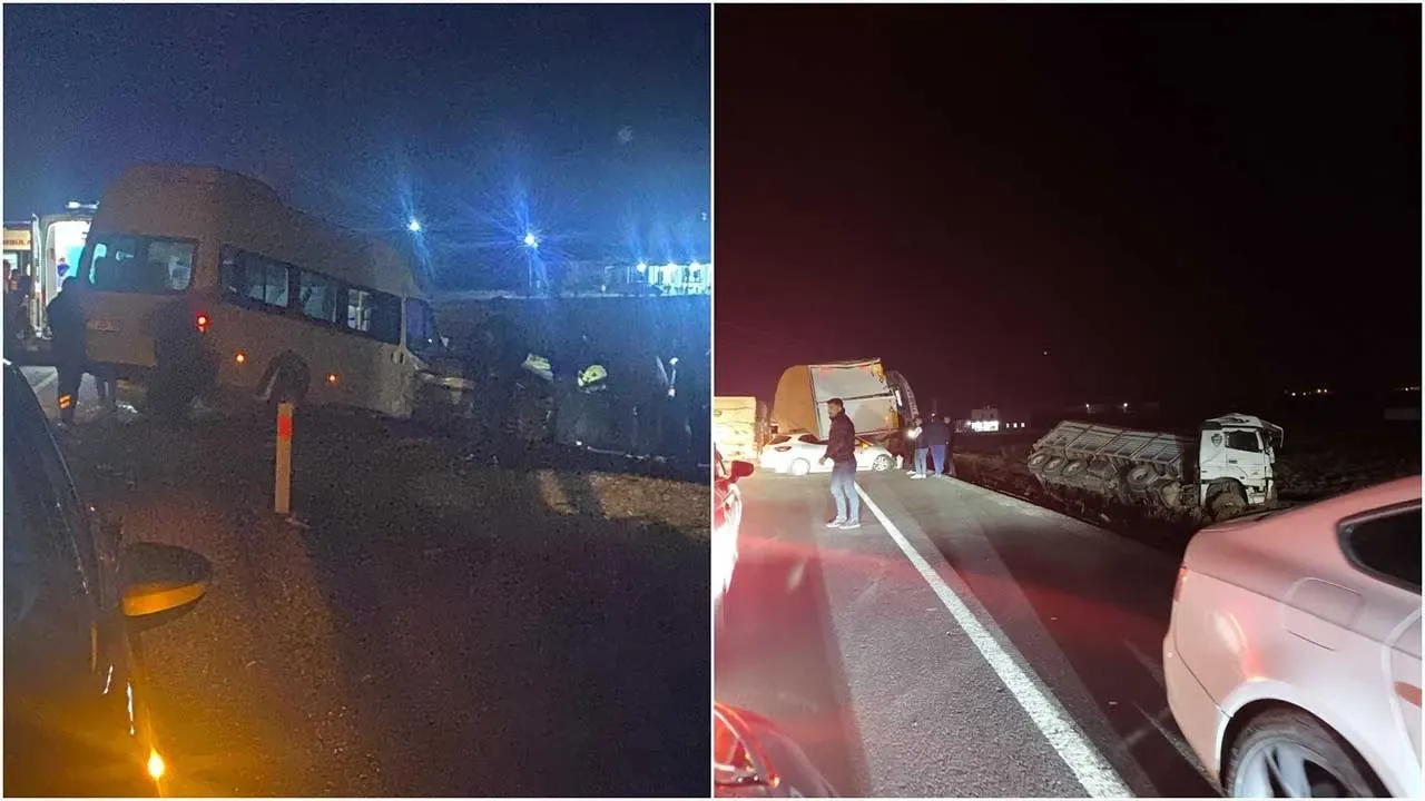 Diyarbakır-Bismil-Batman karayolunda 6 aracın karıştığı zincirleme trafik kazası: Çok sayıda ölü ve yaralılar var.