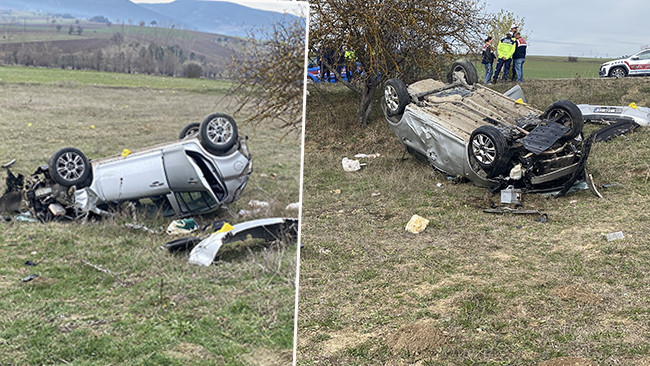 Kastamonu'da tarlaya savrulan araçta iki kardeş yaşamını yitirdi.