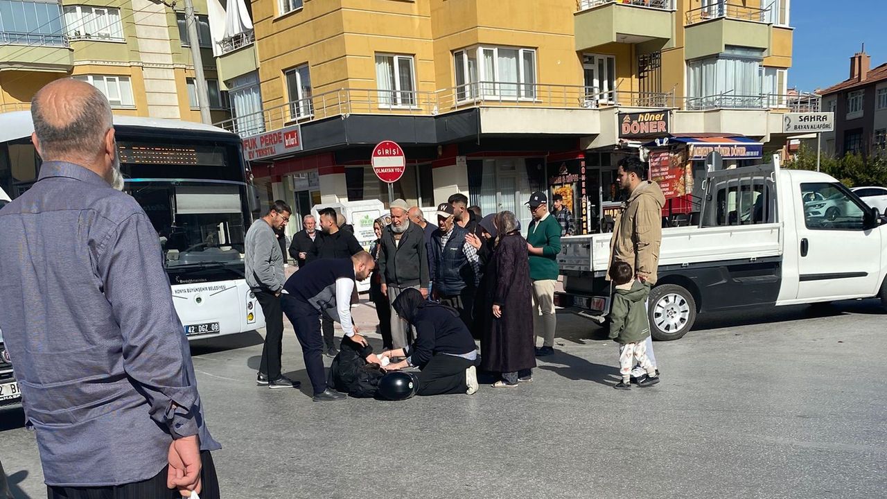 Konya'da kaza meydana geldi, 1 kişi yaralandı.